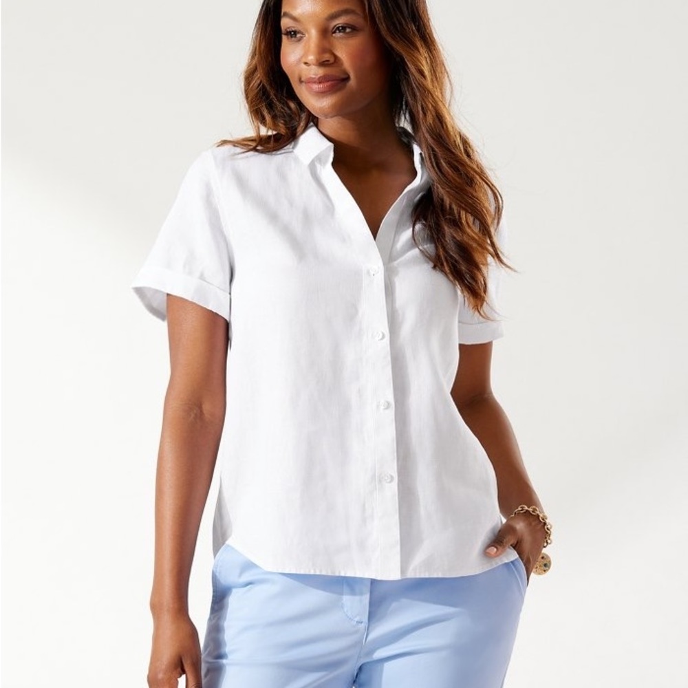Tommy Bahama 
Coastalina Linen Camp Shirt 
Orig.$110.00